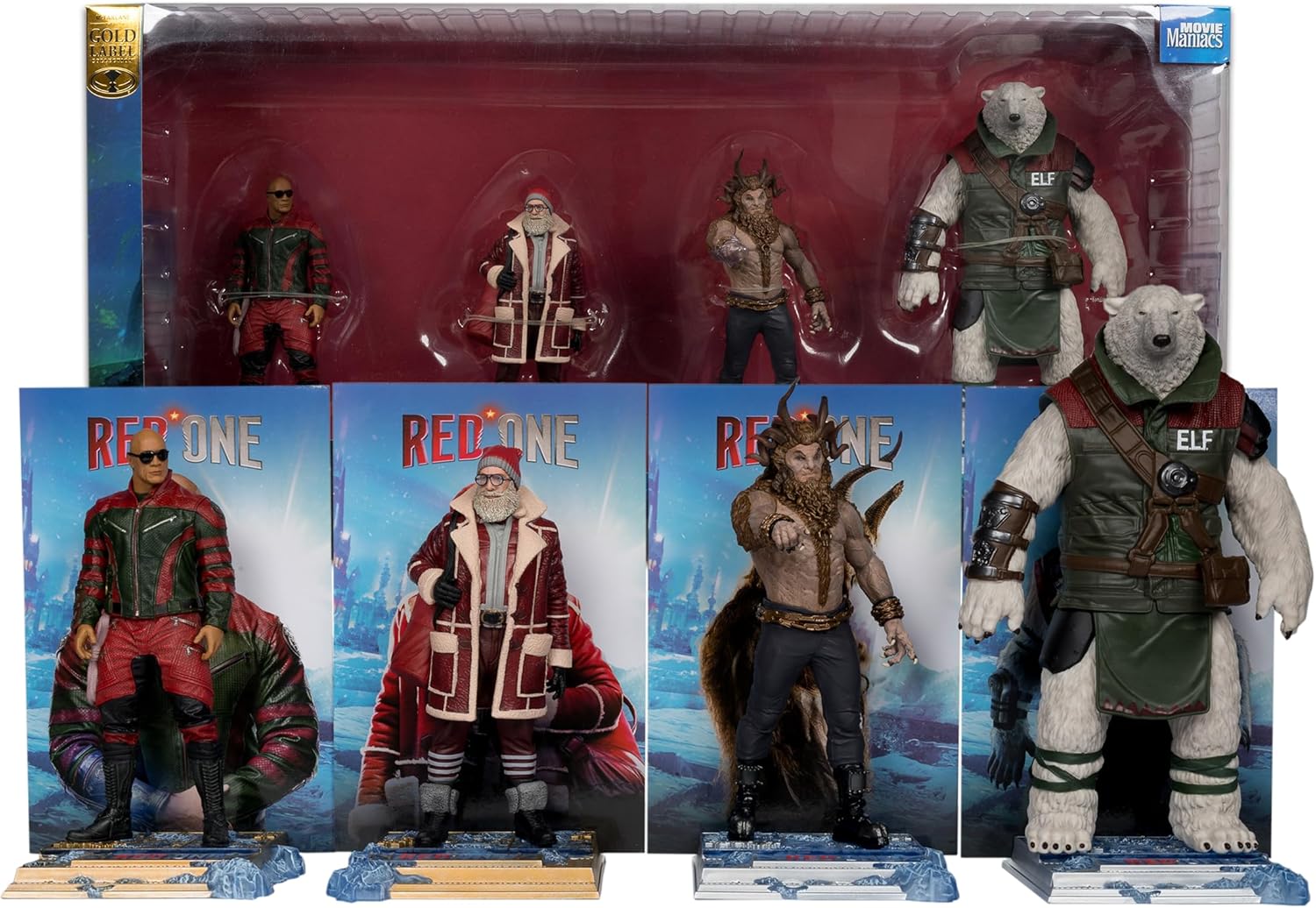 McFarlane Toy-Red One Callum Drift, Nick, Garcia, Krampus