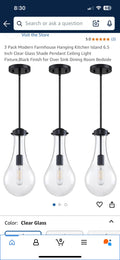 3pack modern farmhouse hanging 6.5 "