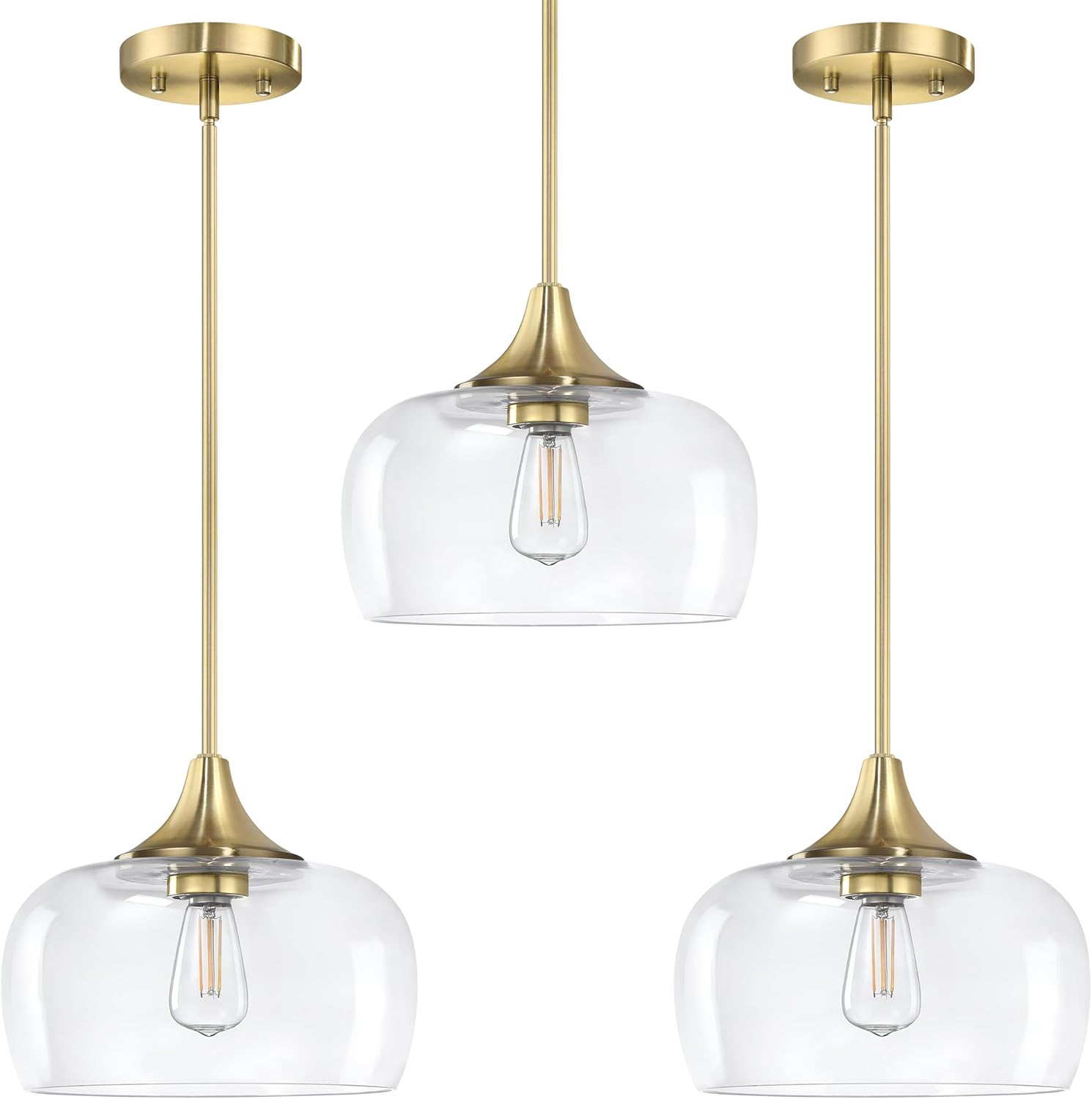 10" glass drum glass shade