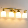 4 light gold bathroom light fixture