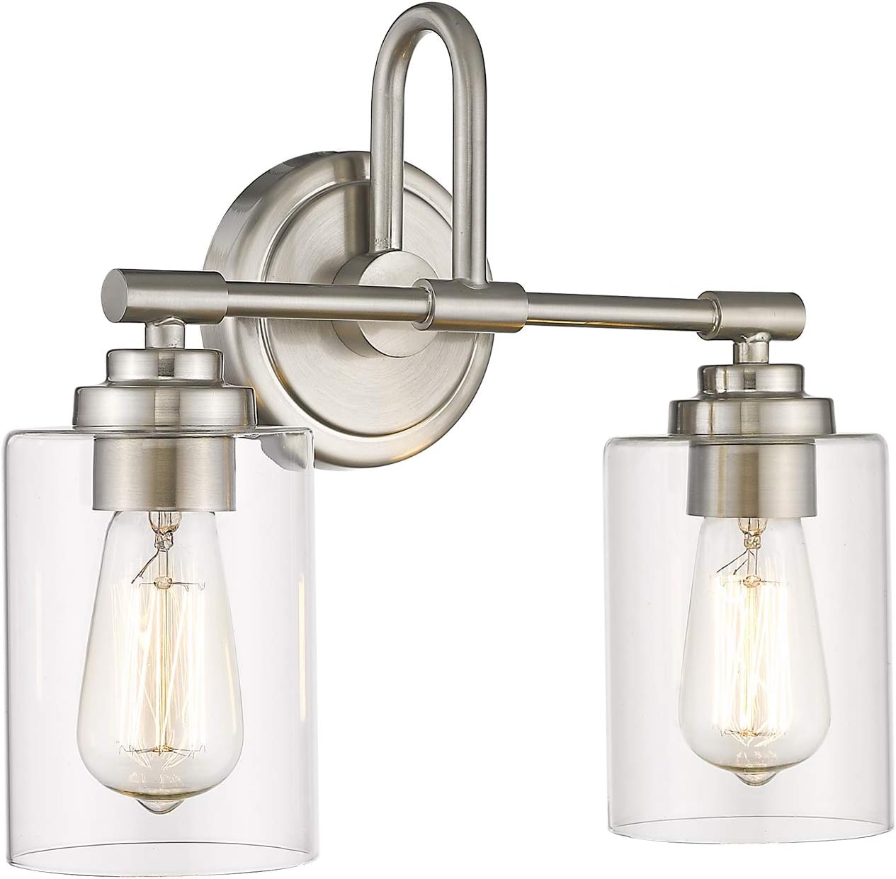 brushed nickel vanity light