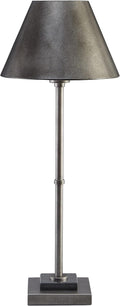 Modern 26.38" Table Lamp, Metallic Silver