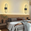 black battery operated wall sconce set of 2